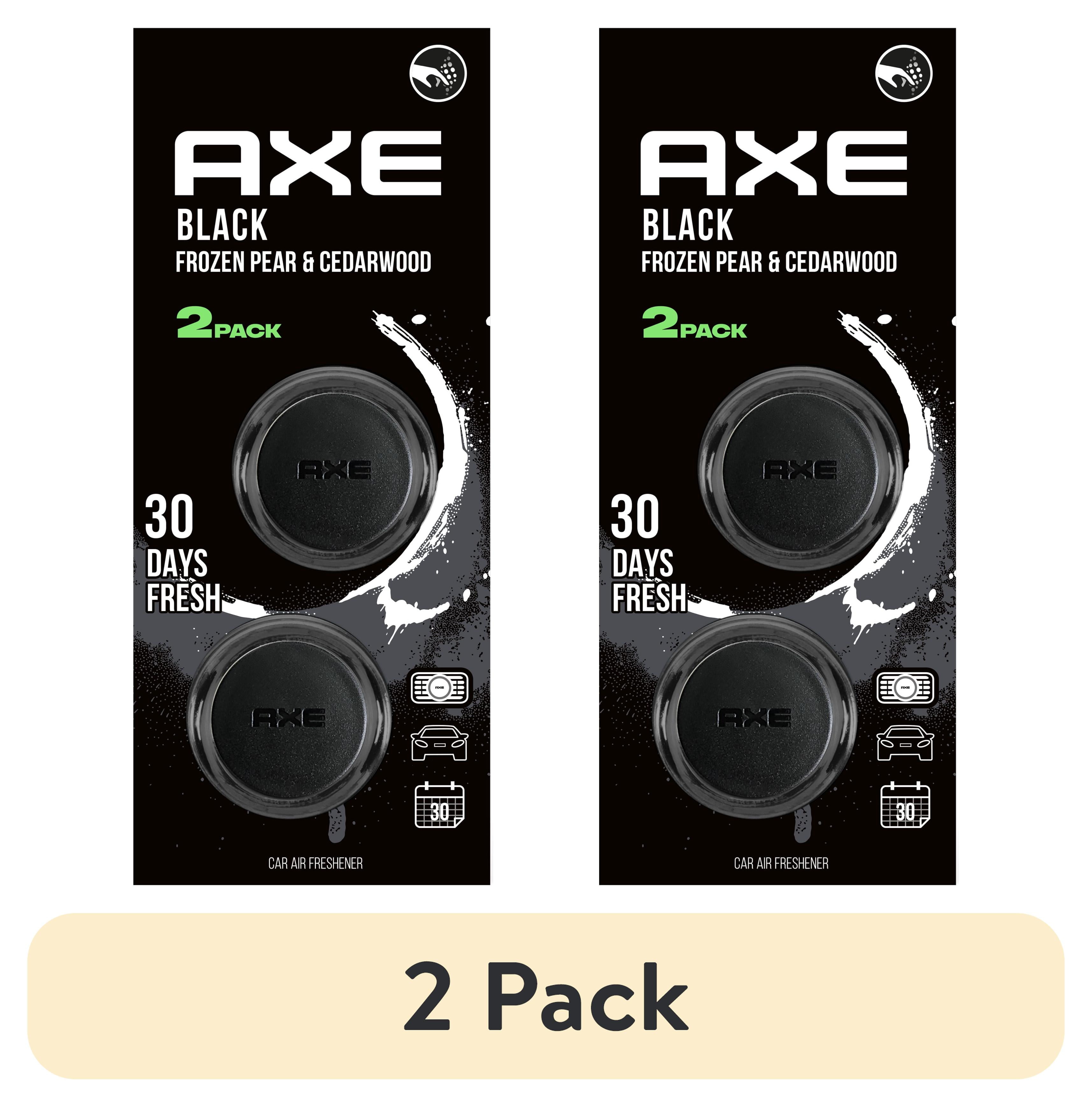 AXE Mini Vent Clip Car Air Freshener (Black Scent, 2 Pack
