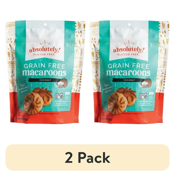 (2 pack) Absolutely Gluten Free Coconut Macaroon Cookies, 10oz