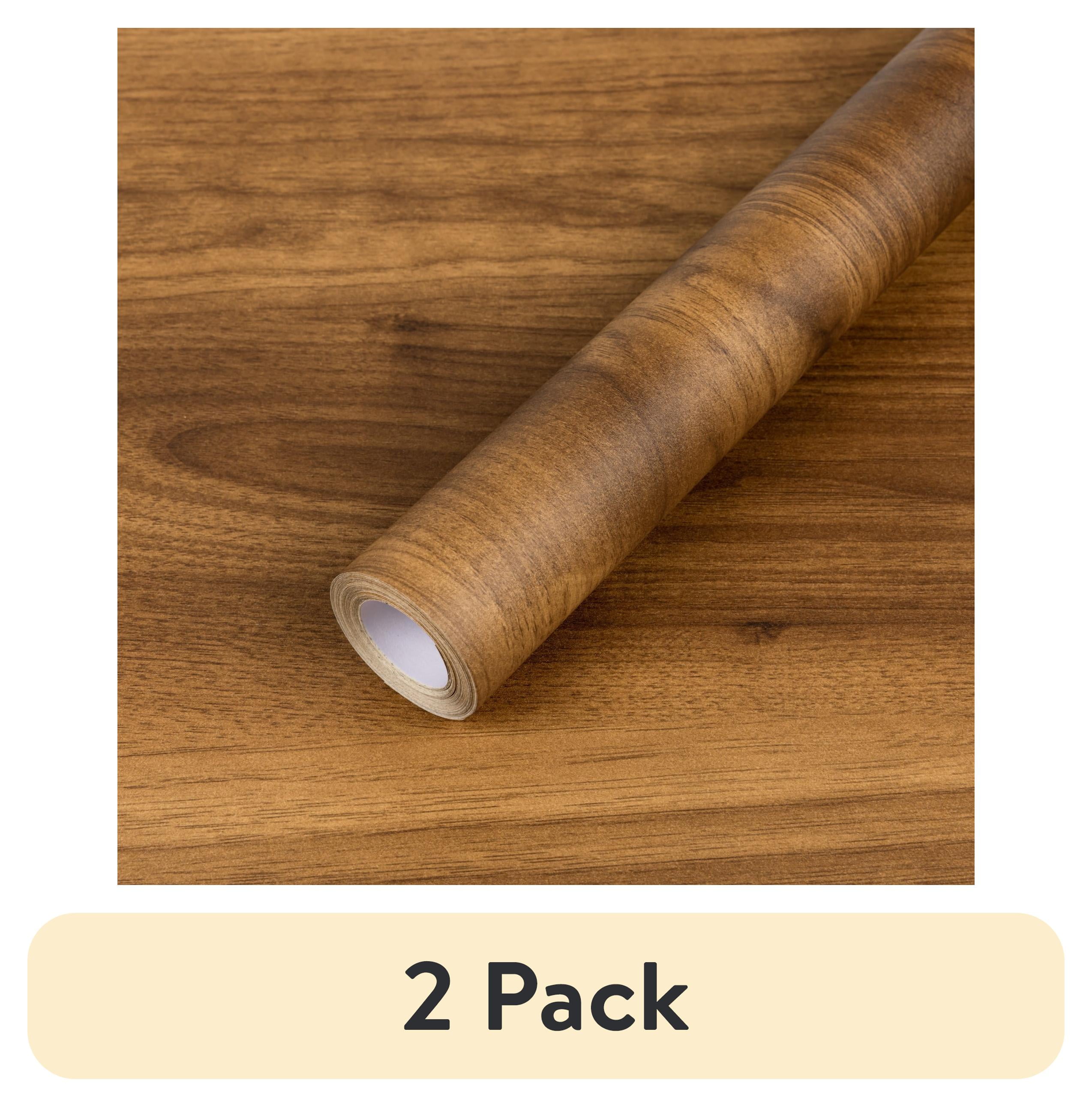 (2 pack) Abyssaly Wood Peel and Stick Wallpaper 15.7 "x 118" Brown Self