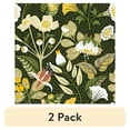 thumbnail image 1 of (2 pack) Abyssaly 17.7 "x 118" Peel and Stick Wallpaper Green Floral wallpaper Green Petunia vine plant contact paper Self-adhesive wallpaper Thickened detachable wallpaper Suitable for home decoration, 1 of 8