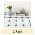 thumbnail image 1 of (2 pack) Abyssaly White and Green Peel and Stick Floor Tile 12"×12"Vinyl Flooring Waterproof for Bathroom Kitchen 10PCS, 1 of 9
