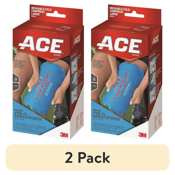 (2 pack) Ace Large Reusable Cold Compress, 1 Each (Quantity)