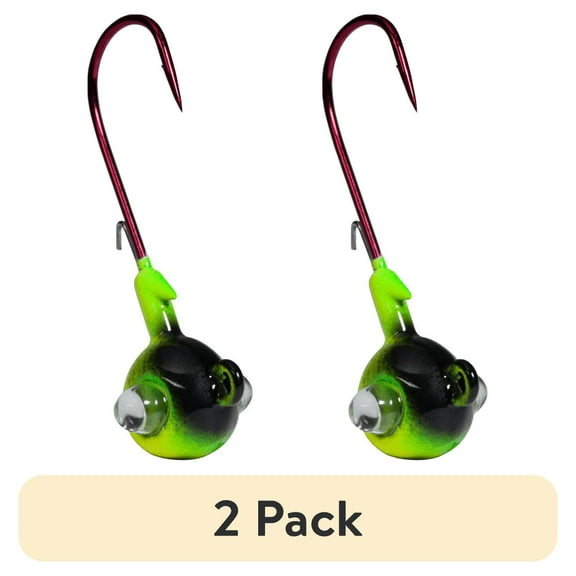 (2 pack) Acme Tackle Kalin's Google Eye Rattlin Soft Plastics Fishing Lure Jig Firetiger 1/8 oz. 3 Pack