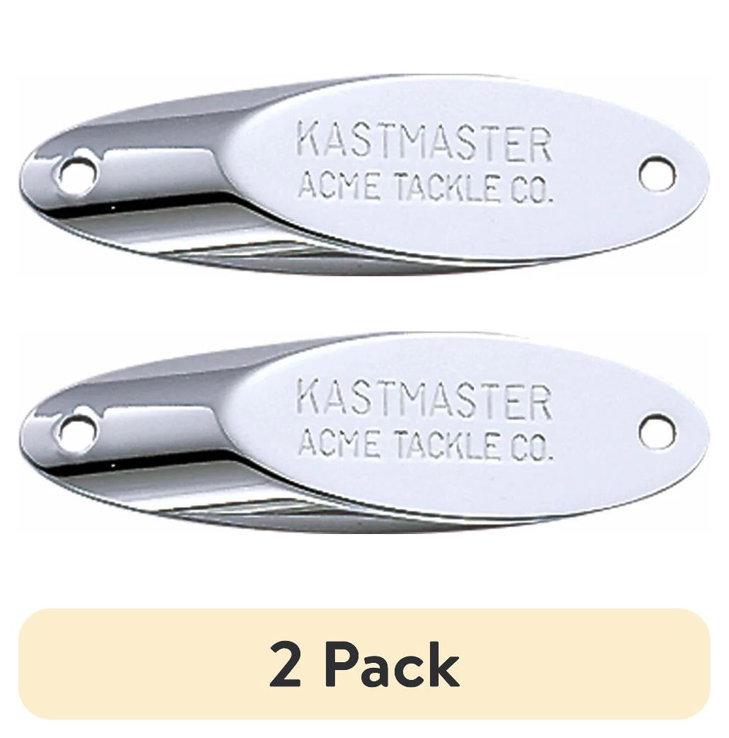(2 pack) Acme Tackle Freshwater Kastmaster Fishing Spoon 1/4 oz., Chrome, Lake