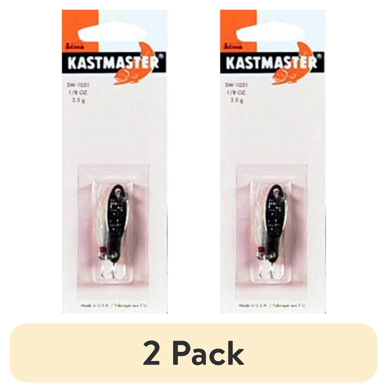 (2 pack) Acme Tackle Kastmaster Fishing Lure Spoon Chrome 1/8 oz.