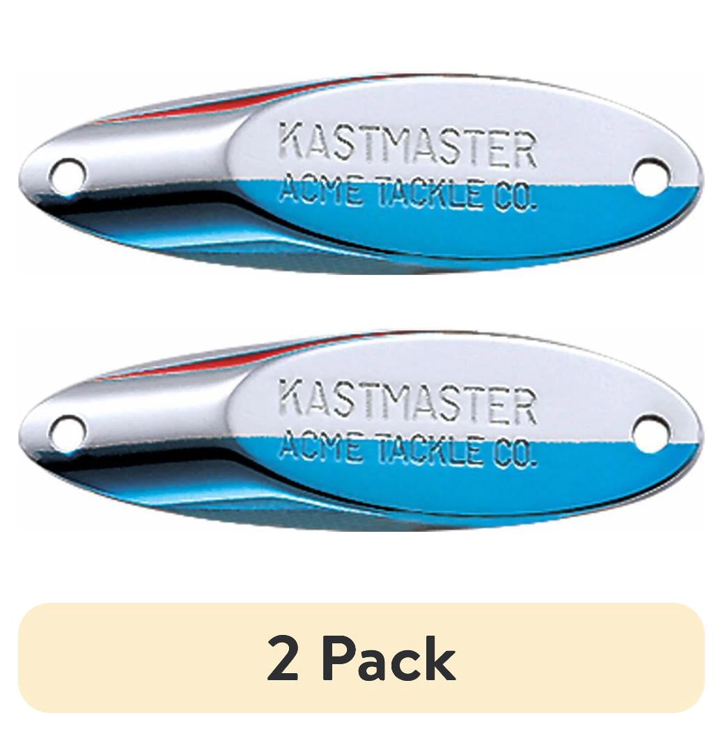 (2 pack) Acme Tackle Kastmaster Fishing Lure Spoon Chrome Neon Blue 1/8 oz.