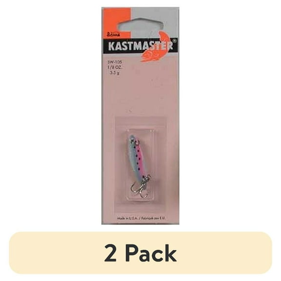 (2 pack) Acme Tackle Kastmaster Fishing Lure Spoon Rainbow Trout 1/8 oz.