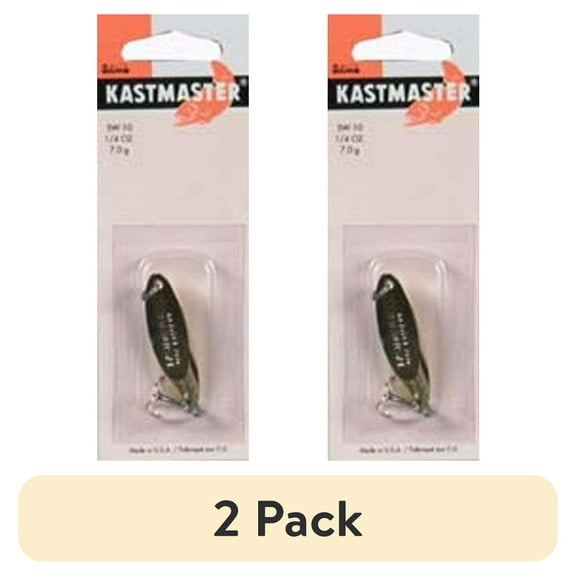 (2 pack) Acme Tackle Kastmaster Fishing Lure Spoon Gold 1/4 oz.