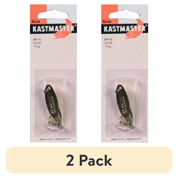 (2 pack) Acme Tackle Kastmaster Fishing Lure Spoon Gold 1/4 oz.