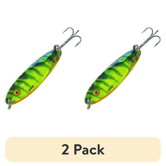 (2 pack) Acme Tackle Kastmaster Series Baitfish Fishing Lure Spoon Foil Firetiger 1/4 oz.