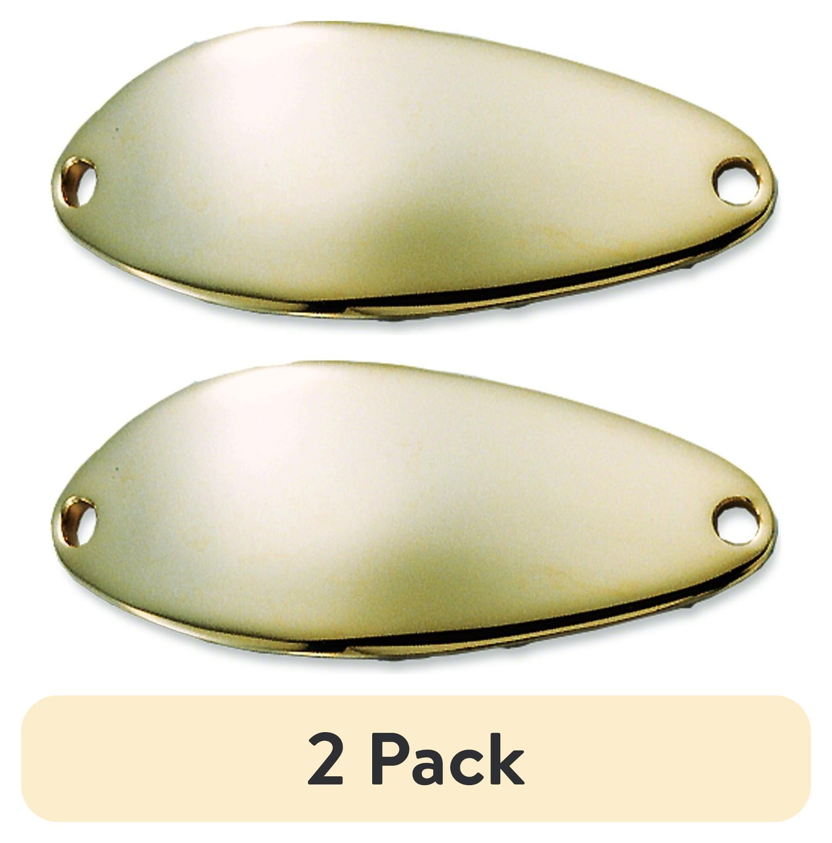 (2 pack) Acme Tackle Freshwater Little Cleo, Fishing Spoon, 1/8 oz., Gold Lake River