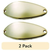(2 pack) Acme Tackle Freshwater Little Cleo, Fishing Spoon, 1/8 oz., Gold Lake River