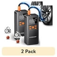 thumbnail image 1 of (2 pack) Acmount Cordless Tire Inflator Air Compressor, 150 Psi Bike Pump, Portable Electric Air Pump with Gauge for Car, Motorcycle, Bicycle, Balls, 1 of 9