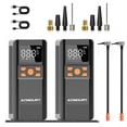thumbnail image 1 of (2 pack) Acmount Cordless Tire Inflator Air Compressor, 150 Psi Bike Pump, Portable Electric Air Pump with Gauge for Car, Motorcycle, Bicycle, Balls, 1 of 8