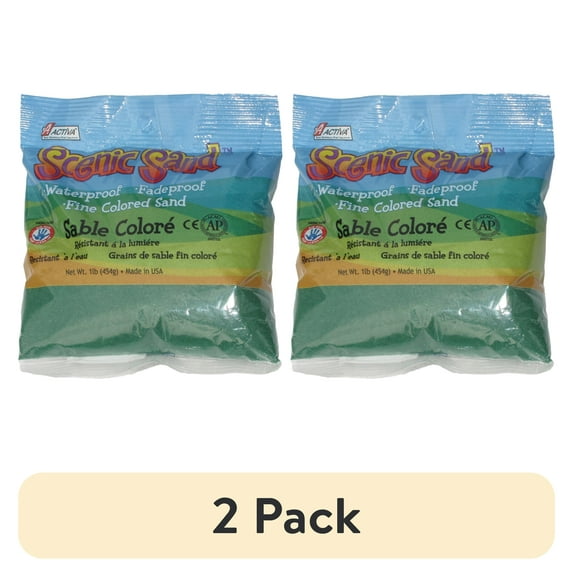 (2 pack) Activa Scenic Sand, 1 lb., Forest Green