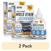 2 pack Active Mold Stain Remover Gel, Heavy Duty Solution for Washing Machine Seals and Bathroom Cleaner, 7 fl oz, 1 Count