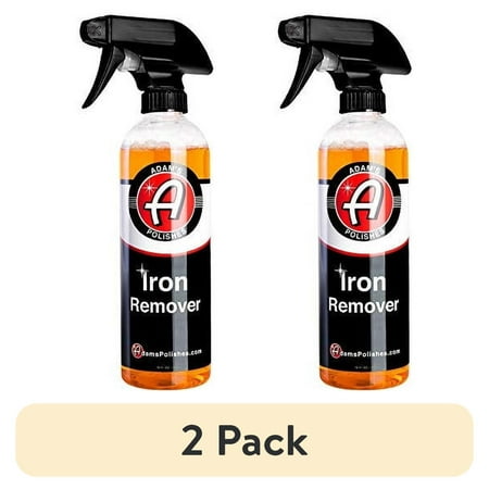 (2 pack) Adam's Polishes Iron Remover (16oz) - Iron Out Fallout & Stop Rust Remover Spray for Car Detailing - Removes Iron Particles in Auto Paint, Wheels, Motorcycle, RV & Boat - Use Before Clay Bar, Wax or