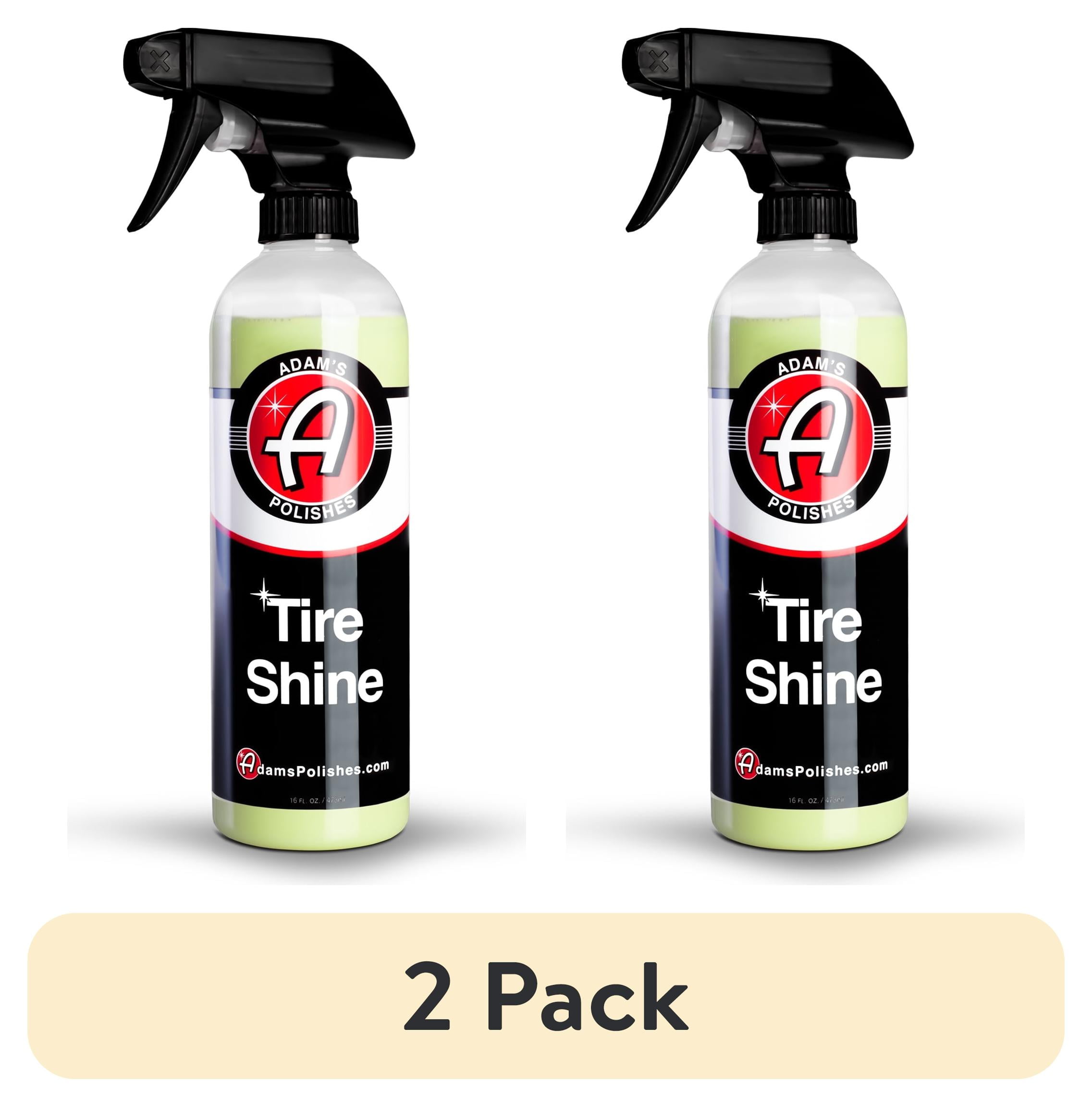 (2 pack) Adam's Polishes Tire Shine 16oz - Spray Tire Dressing W/ SiO2 for Non Greasy Car Detailing |Use W/Tire Applicator After Tire Cleaner & Wheel Cleaner