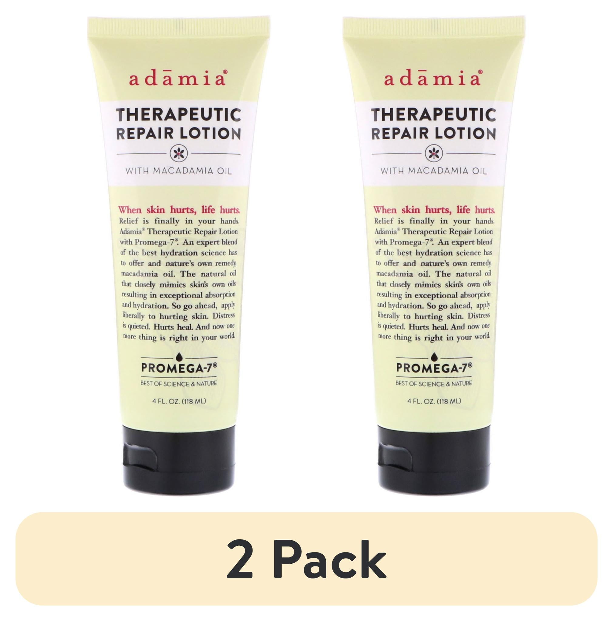 (2 pack) Adamia Therapeutic Repair Lotion with Macadamia Oil, 4 fl oz ...