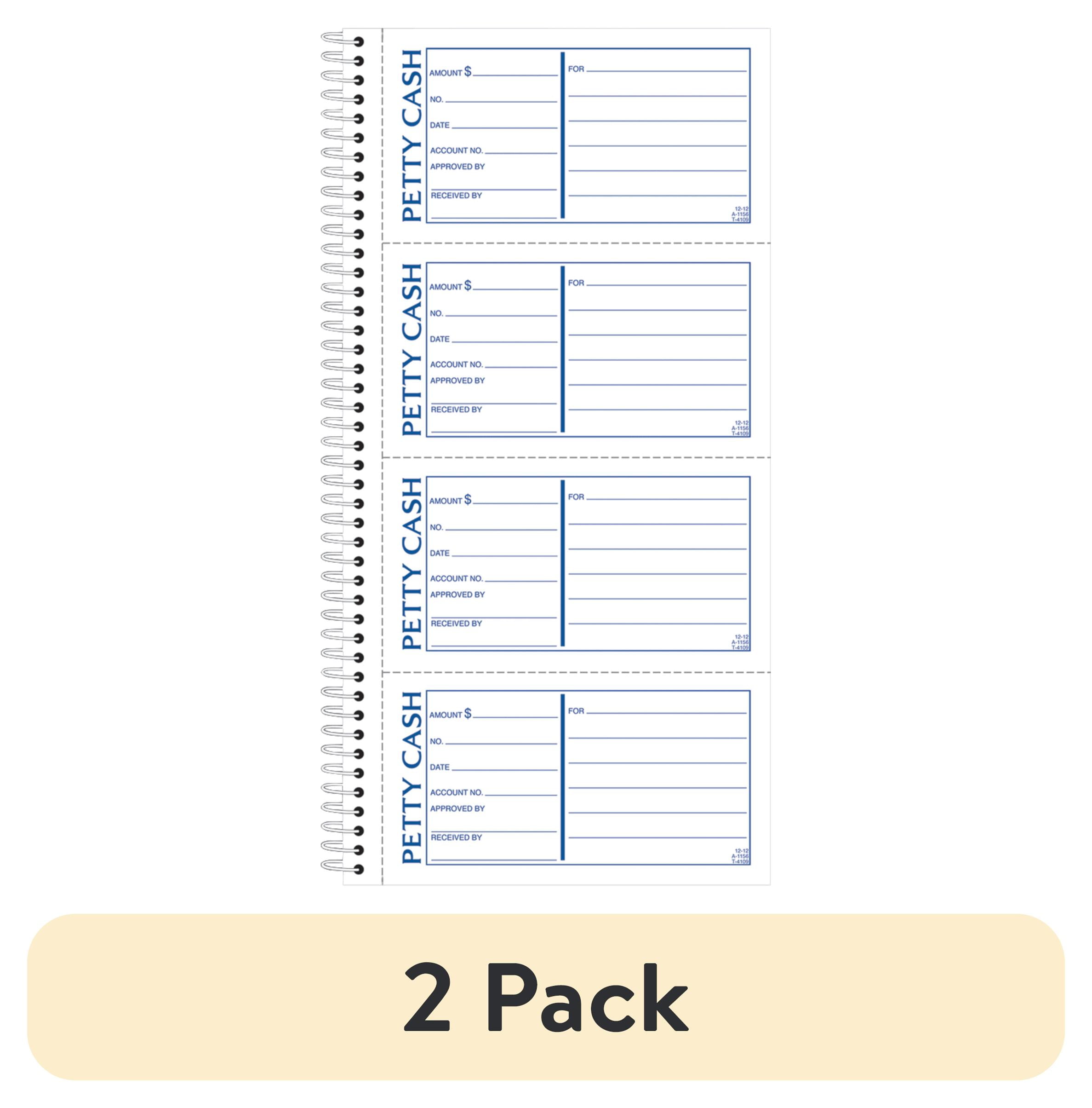 (2 pack) Adams® 2 Part Petty Cash Receipt Book 5 1/2 quot x 11 quot Book Of (2 pack) Adams® 2 Part Petty Cash Receipt Book 5 1/2 quot x 11 quot Book Of