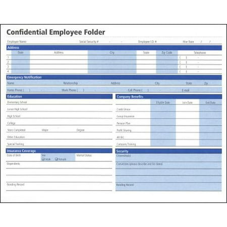 (2 pack) Adams Business Forms Confidential Employee Folder (Set of 12) (Set of 300)