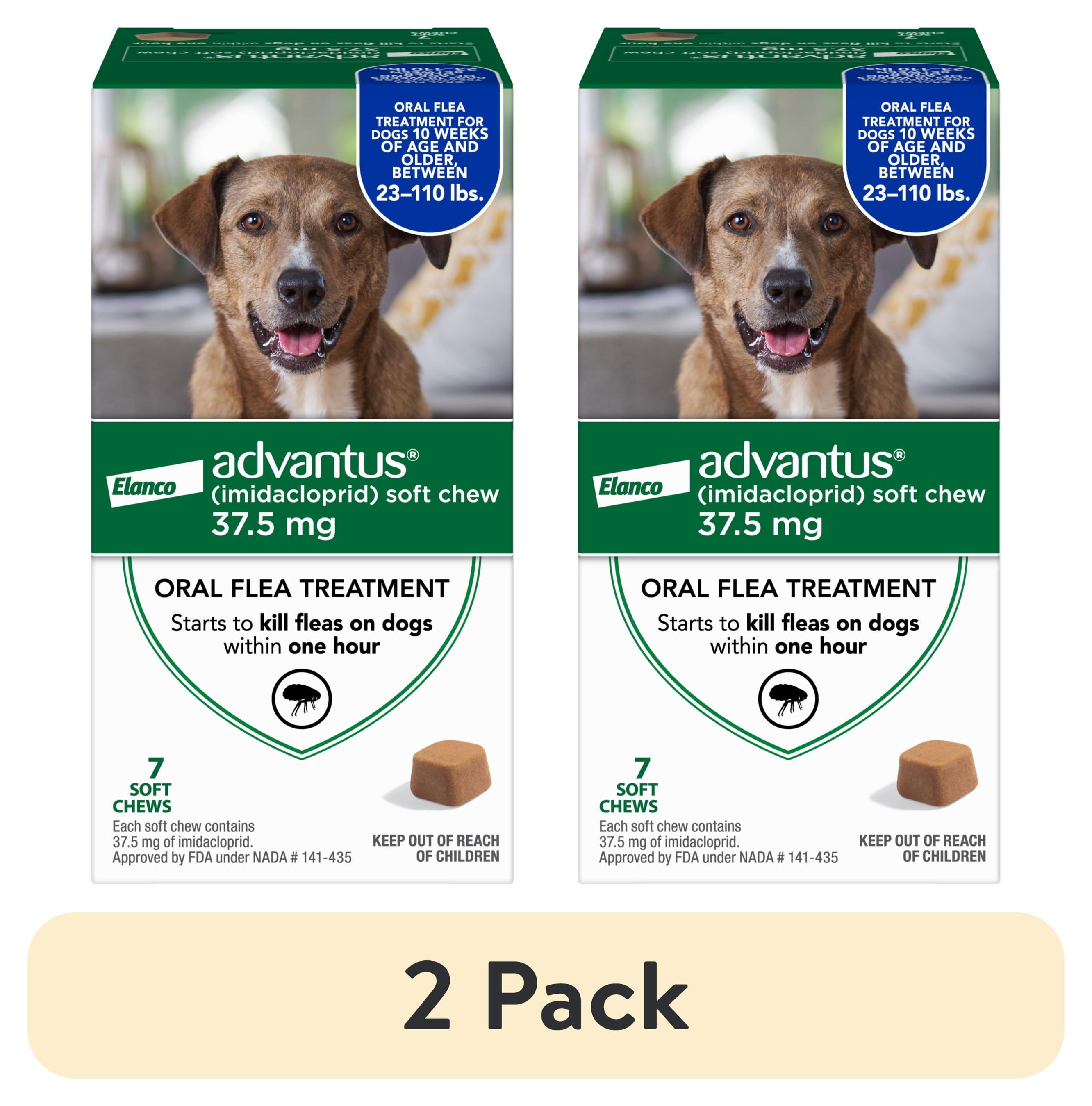pack) Advantus Chewable Flea Treatment for Dogs 23 110 lbs