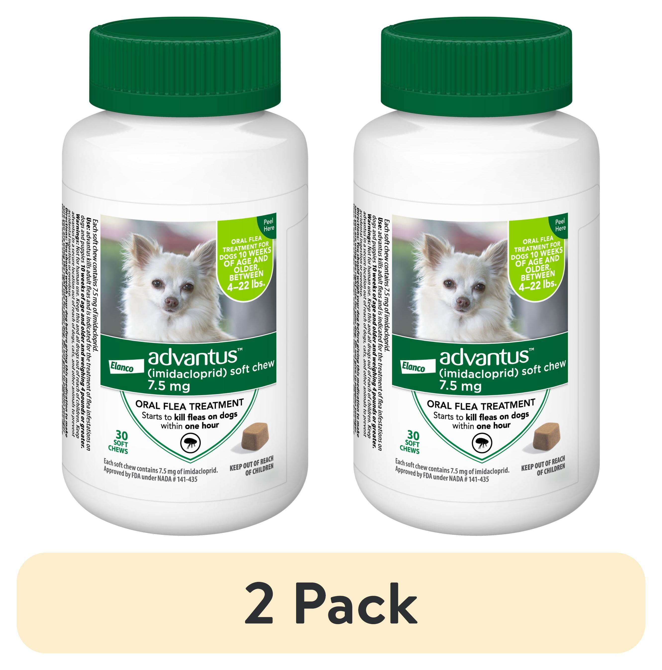 pack) Advantus Chewable Flea Treatment for Dogs 22 30