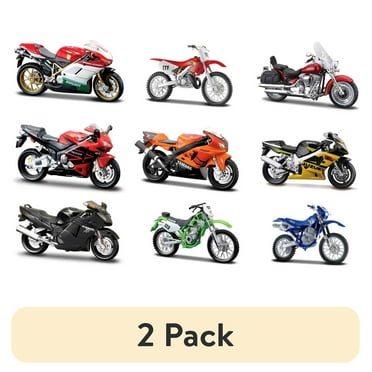 (2 pack) Adventure Force 1:18 Scale 2 Wheelers Play Vehicle Motor Bike Diecast 1 Pack (Styles May Vary)