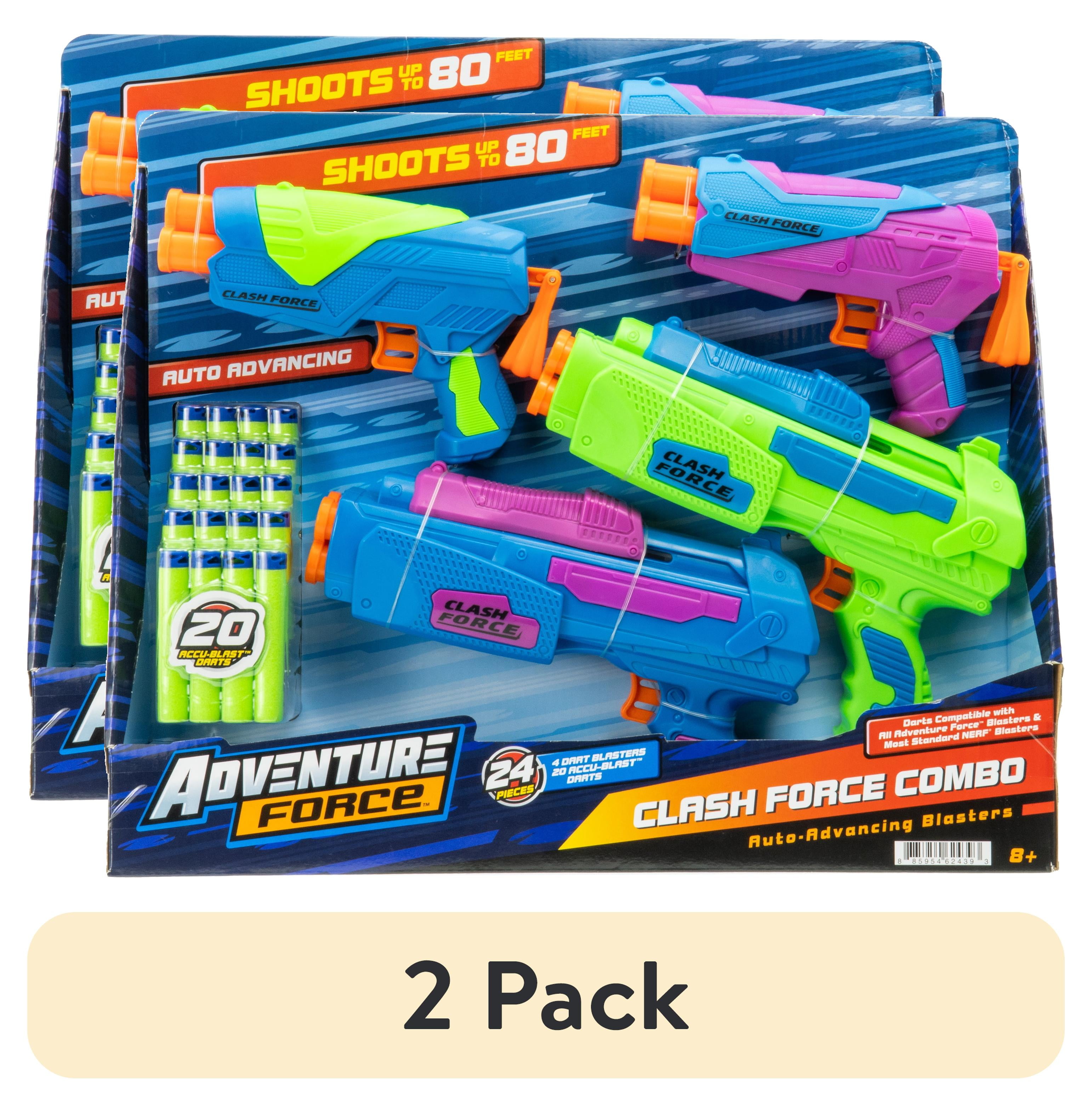 Adventure Force Clash Force Combo Foam Dart Blaster Set with 4