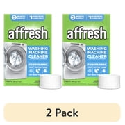2 pack Affresh Washing Machine Cleaner, Helps Power Away Odor Causing Bacteria & Grime Deep Inside Pump, Valve & Hoses, 5 Time Release Tablets, 5 Month Supply