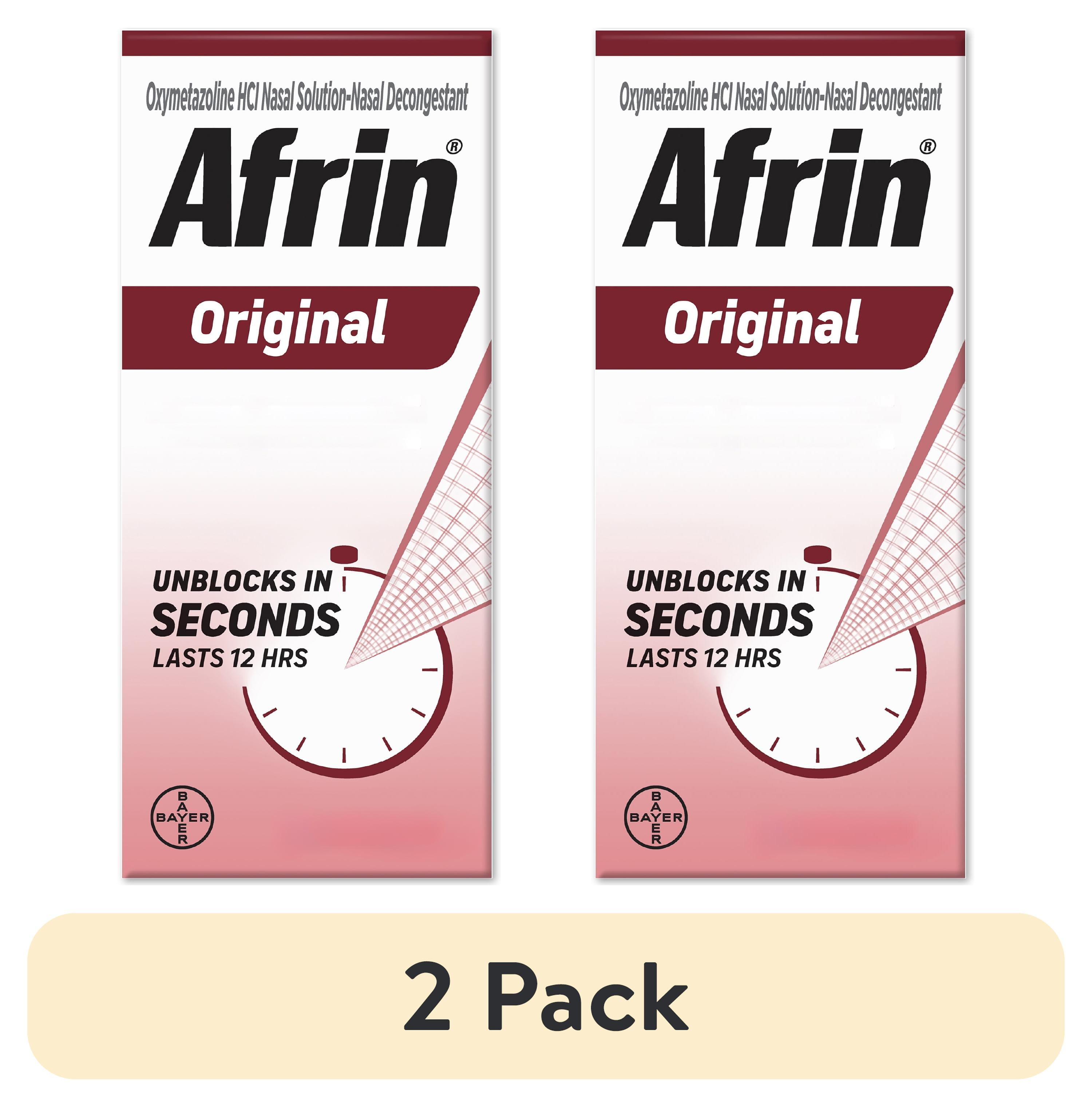 (2 pack) Afrin Original 12 Hour Nasal Congestion Relief Spray - 30 ml