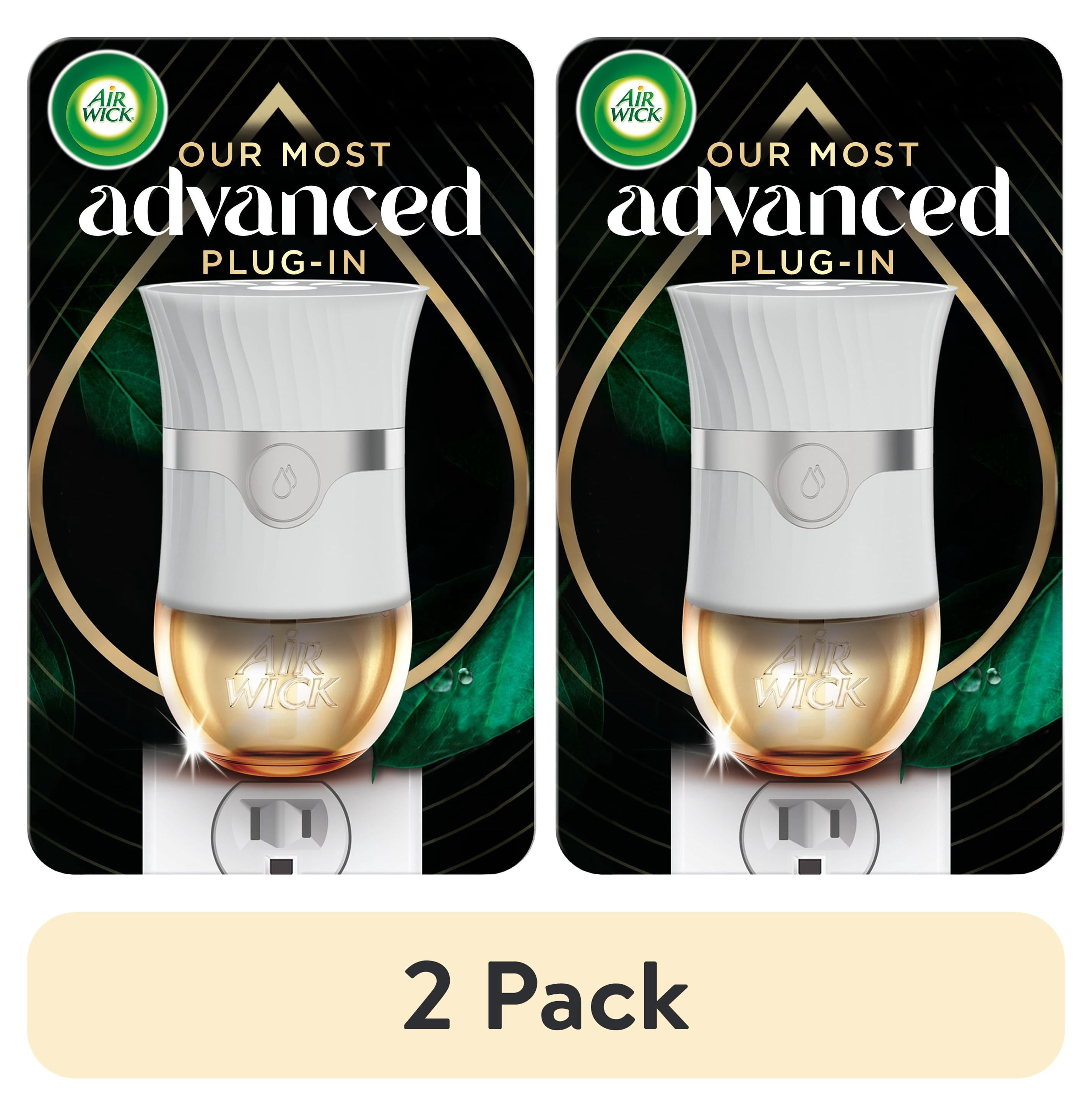 (2 pack) Air Wick Advanced Plug-in Scented Oil Warmer, Long-Lasting Fragrance Device, 1 Count