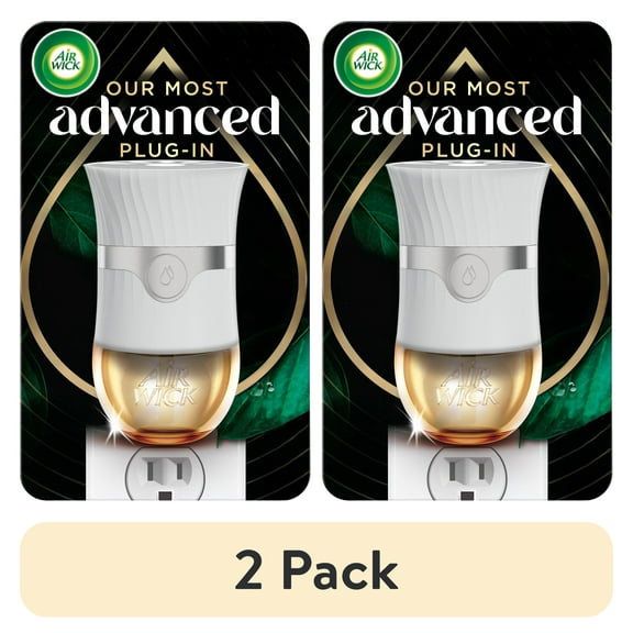 (2 pack) Air Wick Advanced Plug-in Scented Oil Warmer, Long-lasting Fragrance Device, 1 Count