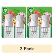 2 pack Air Wick Plug-in Scented Oil Warmer Air Freshener Device, White, 2 Count