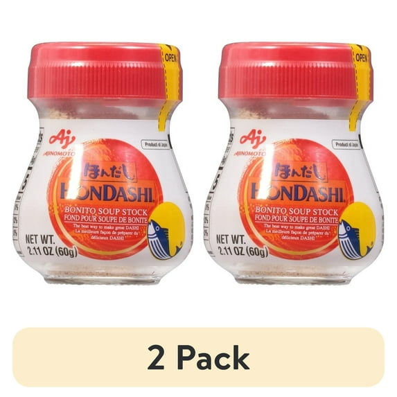 (2 pack) Ajinomoto Hondashi Dry Bonito Broth Soup Stock 2.11 oz Shaker Bottle