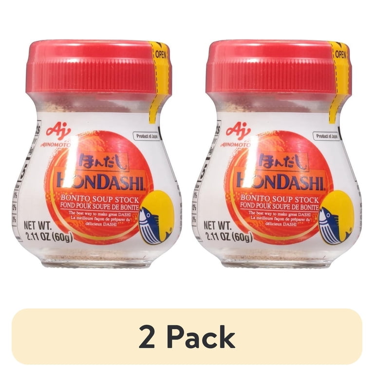 2 pack) Ajinomoto Hondashi Dry Bonito Broth Soup Stock 2.11 oz