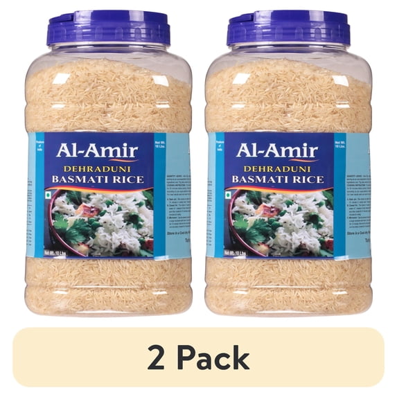 (2 pack) Al-Amir Dehraduni Basmati Rice, 10 lbs