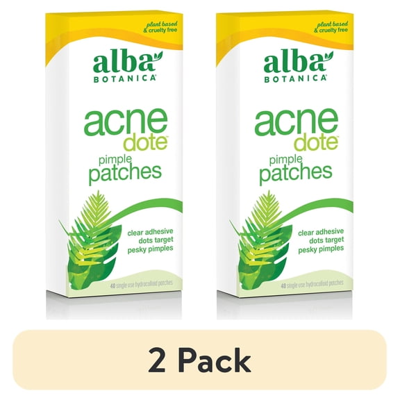 (2 pack) Alba Botanica Acnedote Pimple Patches, 40 Count