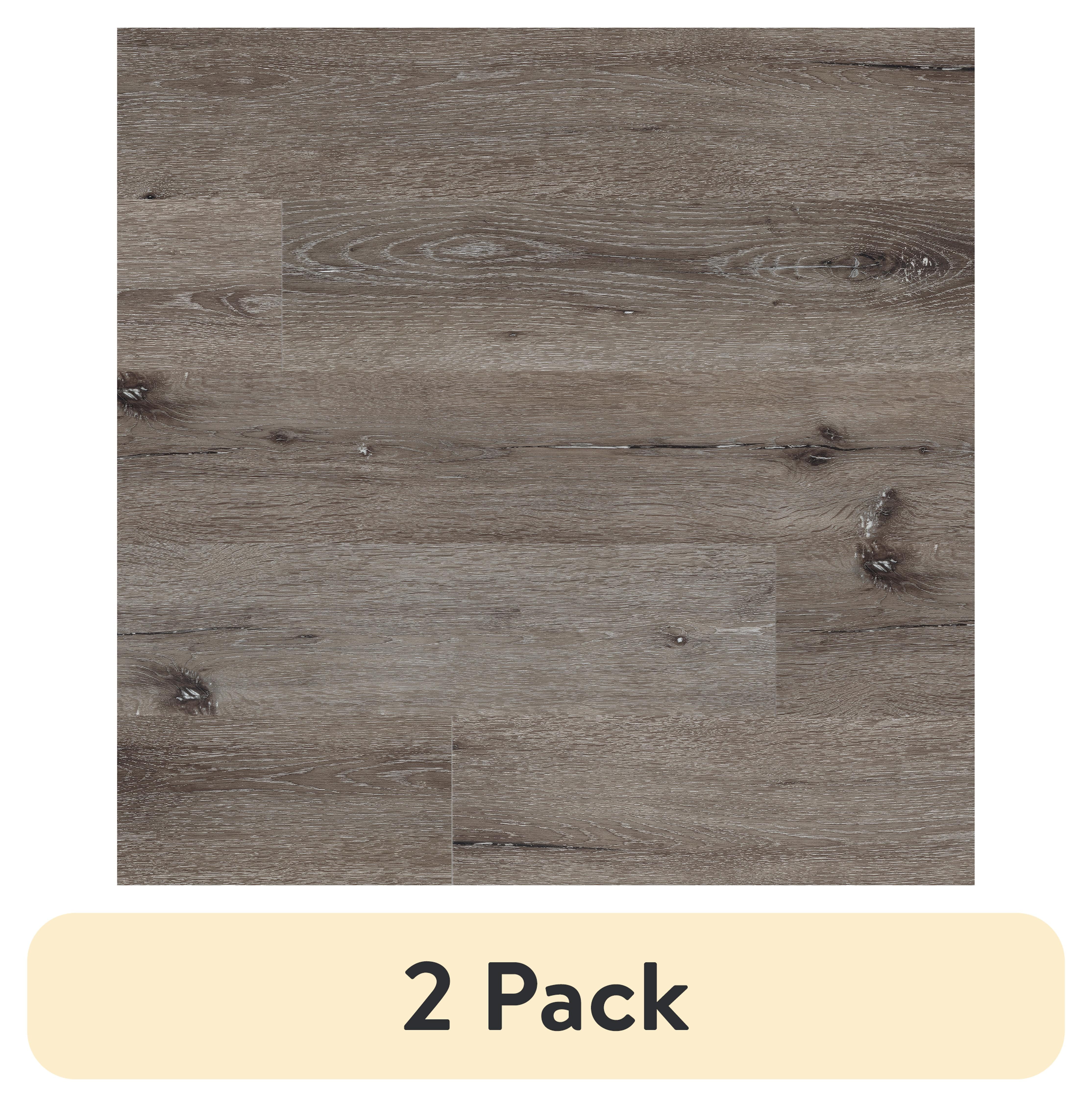 (2 pack) Aldhurst Carbon Earth 7x42 Waterproof Rigid Core LVT Flooring 12.6 Sq. ft.