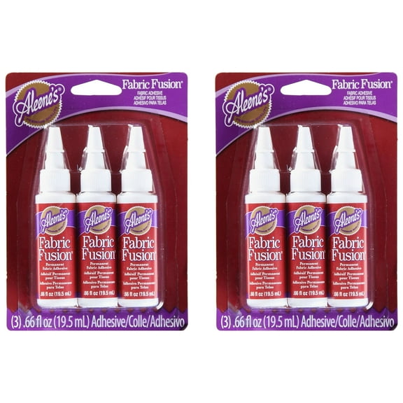 2-pack Aleenes Fabric Fusion Permanent Adhesive 3/Pkg .66oz