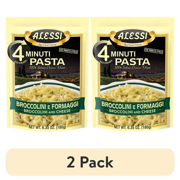 (2 pack) Alessi Pasta Broccoli e Formaggi 6.35 oz Shelf Stable