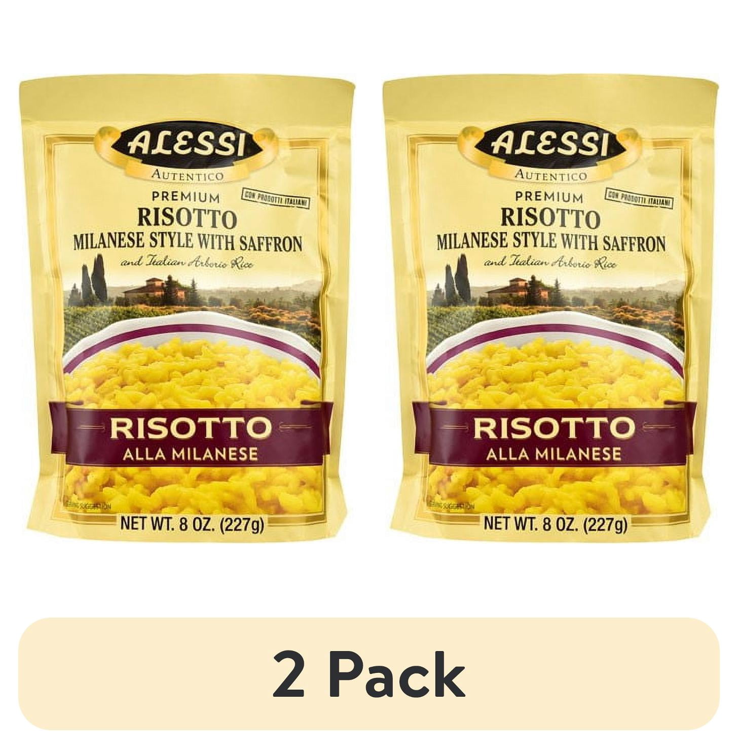 (2 pack) Alessi Risotto Alla Milanese, 8 oz Bag, Shelf Stable - Walmart.com