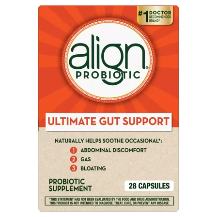 Align Probiotic Capsules, Men and Women's Daily Probiotic Supplement for Digestive Health, 28 Ct