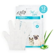 (2 pack) All For Paws Dog Grooming Wipes, Disposable Cat Glove Wipes, 12pcs