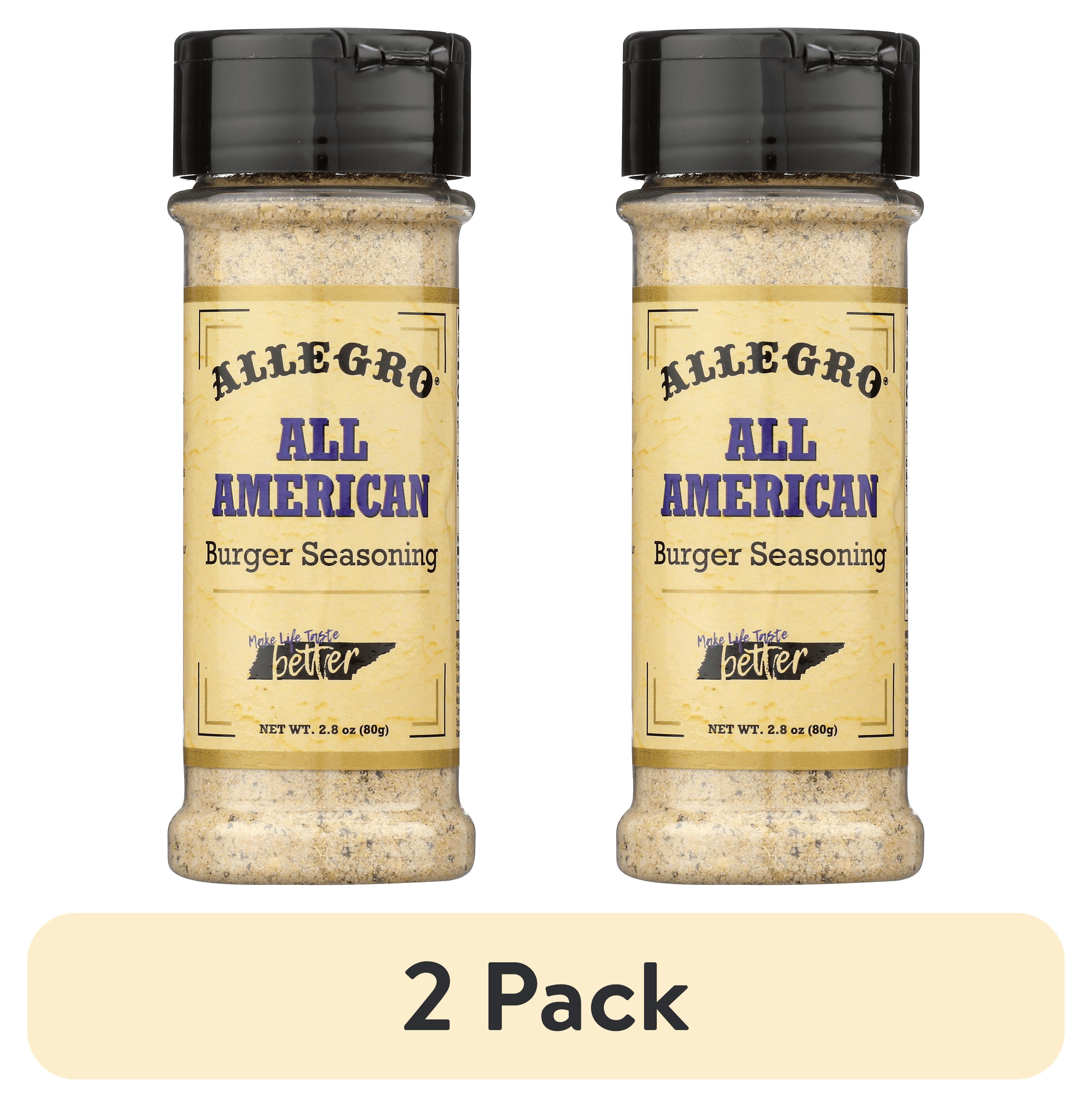 (2 pack) Allegro All American Burger Seasoning, 2.8 oz