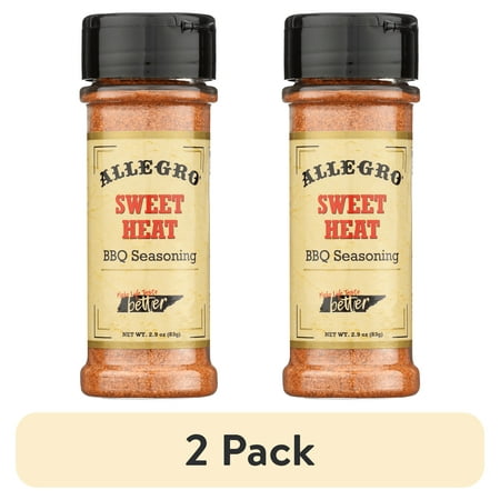(2 pack) Allegro Sweet Heat BBQ Seasoning, 2.9 oz
