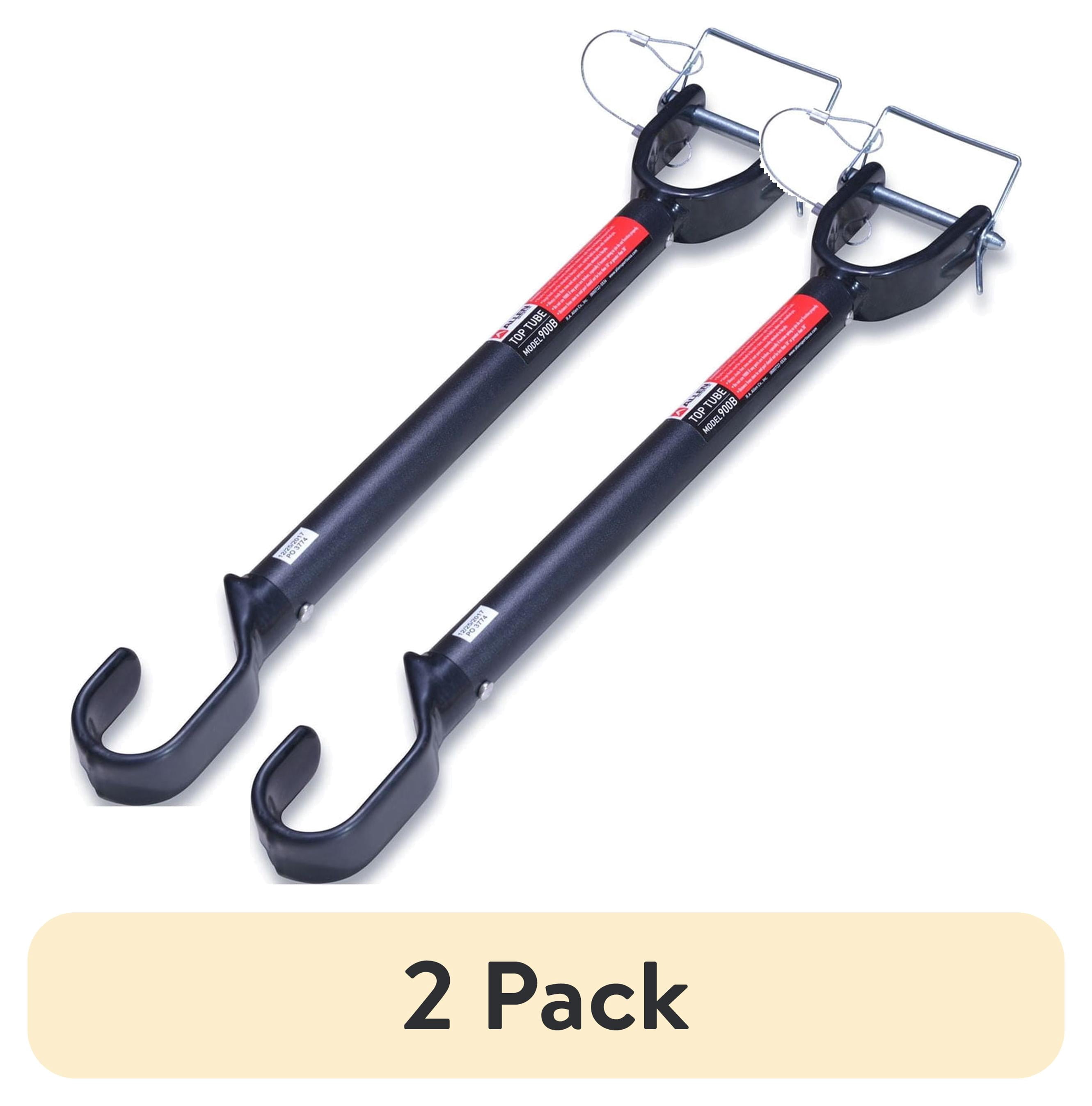 (2 pack) Allen Sports Bicycle Carrier Adaptor Bar, for Non-Conventional Bicycle Frames, Model 900B, Black
