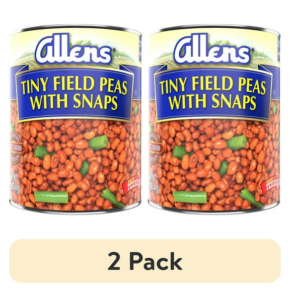(2 pack) Allens Tiny Tender Field Peas with Snaps, 15.5 oz