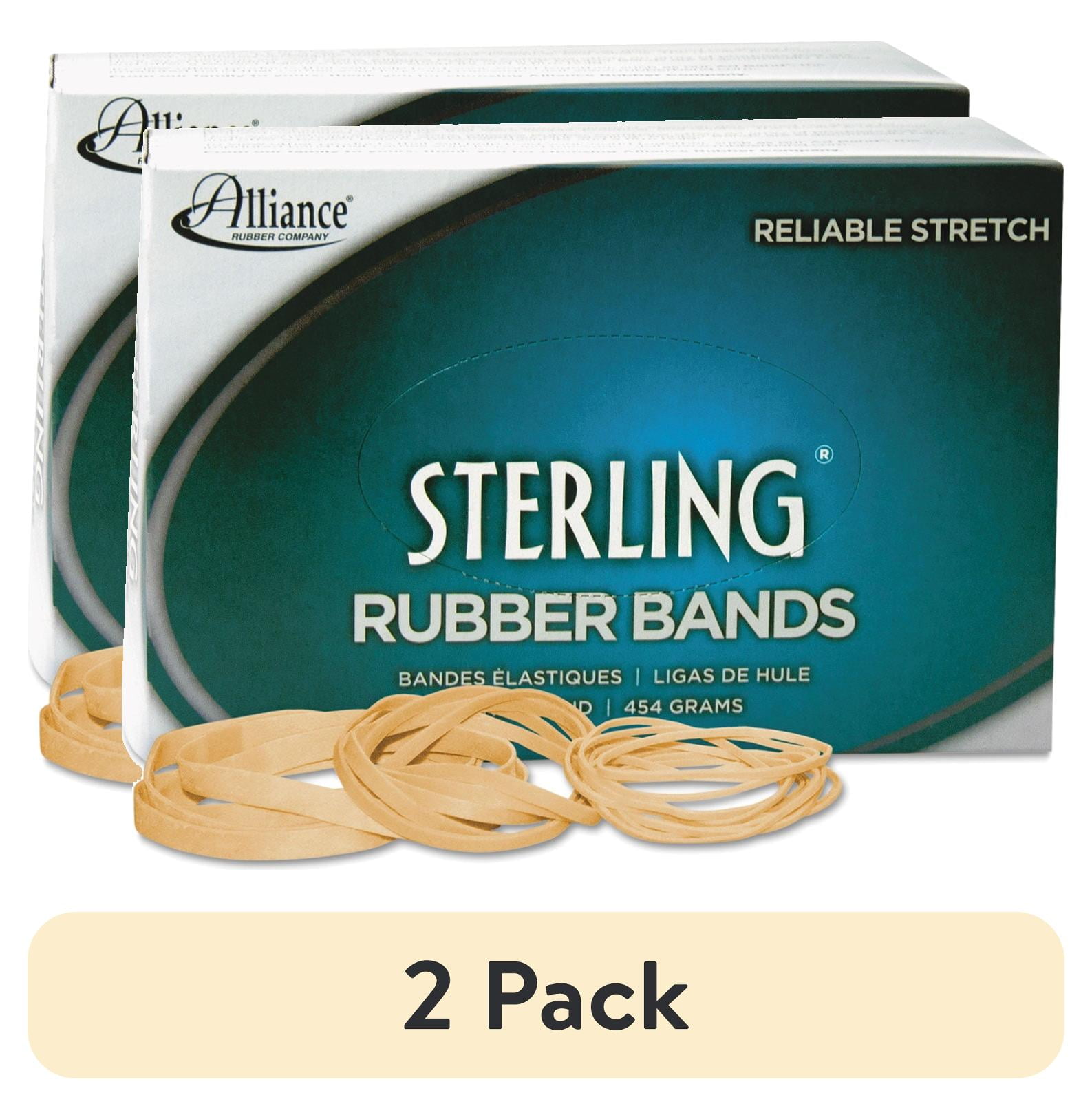 Alliance Rubber Bands Assorted Sizes - 1/2 Lb Pack Multi-Color 400 Count