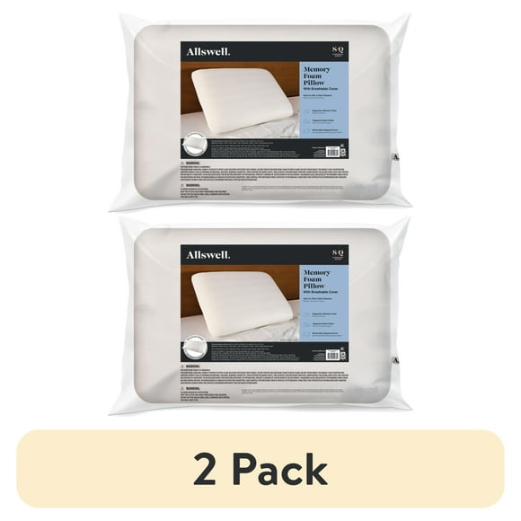 (2 pack) Allswell Memory Foam Standard/Queen Bed Pillow